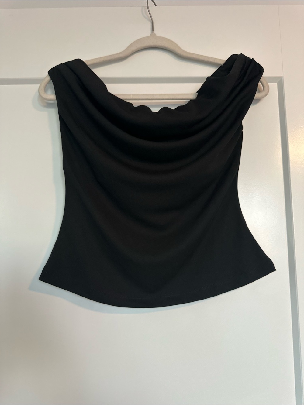 Olivaceous Black Off the Shoulder Top